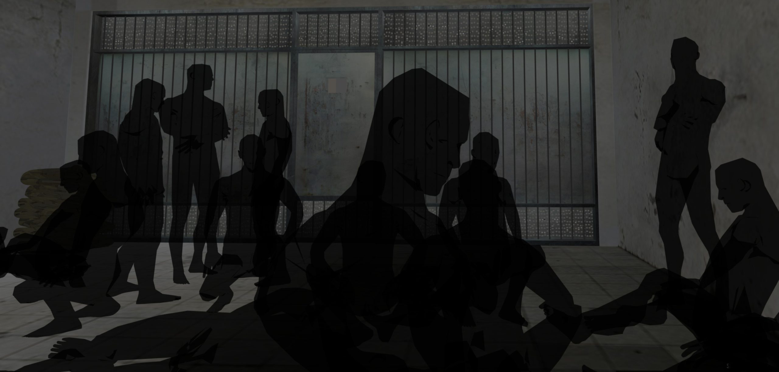 Prison infection. Jail corridor. Making of prison. Making of prison. Making of prison.